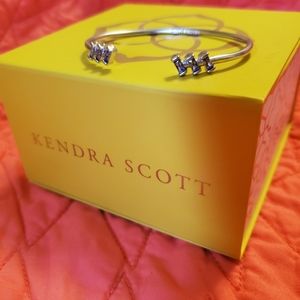 NIB Kendra Scott silver and purple bracelet